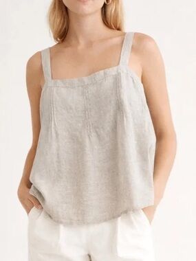 J.Crew linen bow-back top.